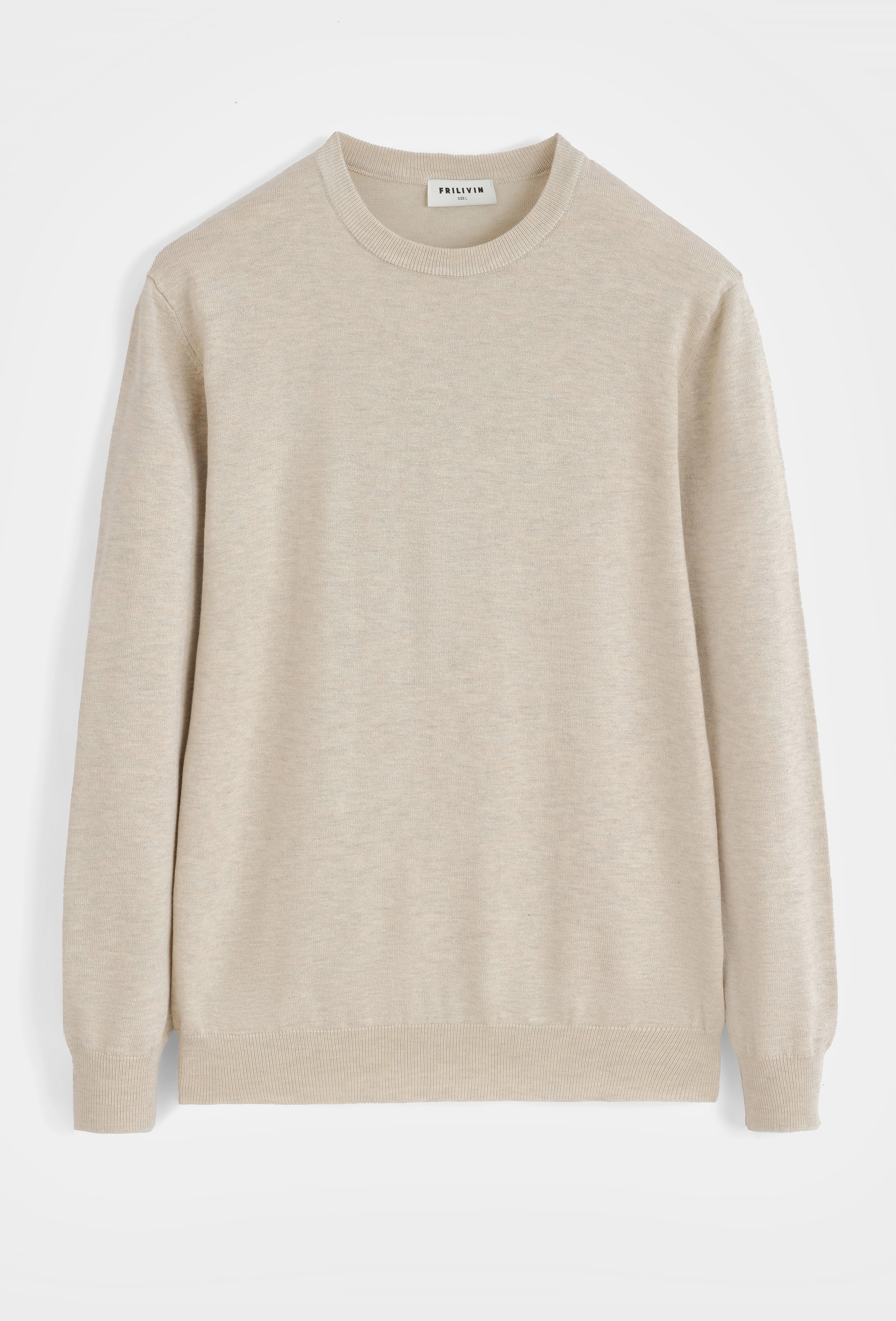 Plain round neck sweater