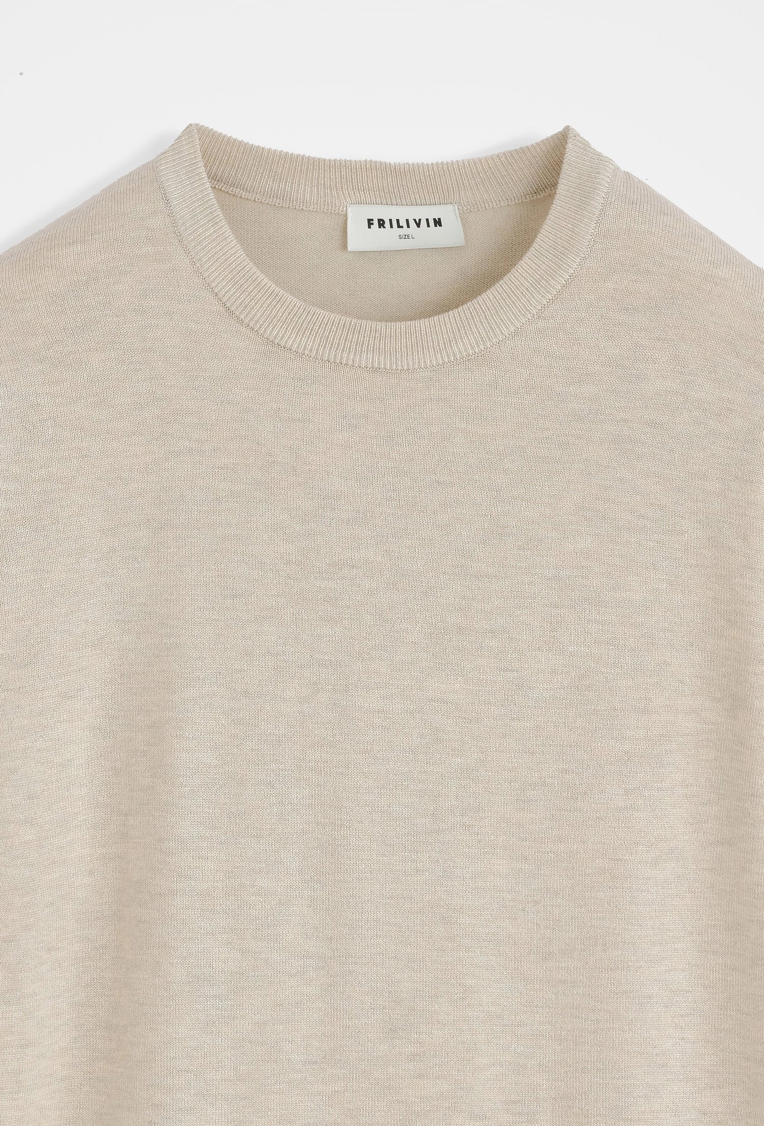 Plain round neck sweater