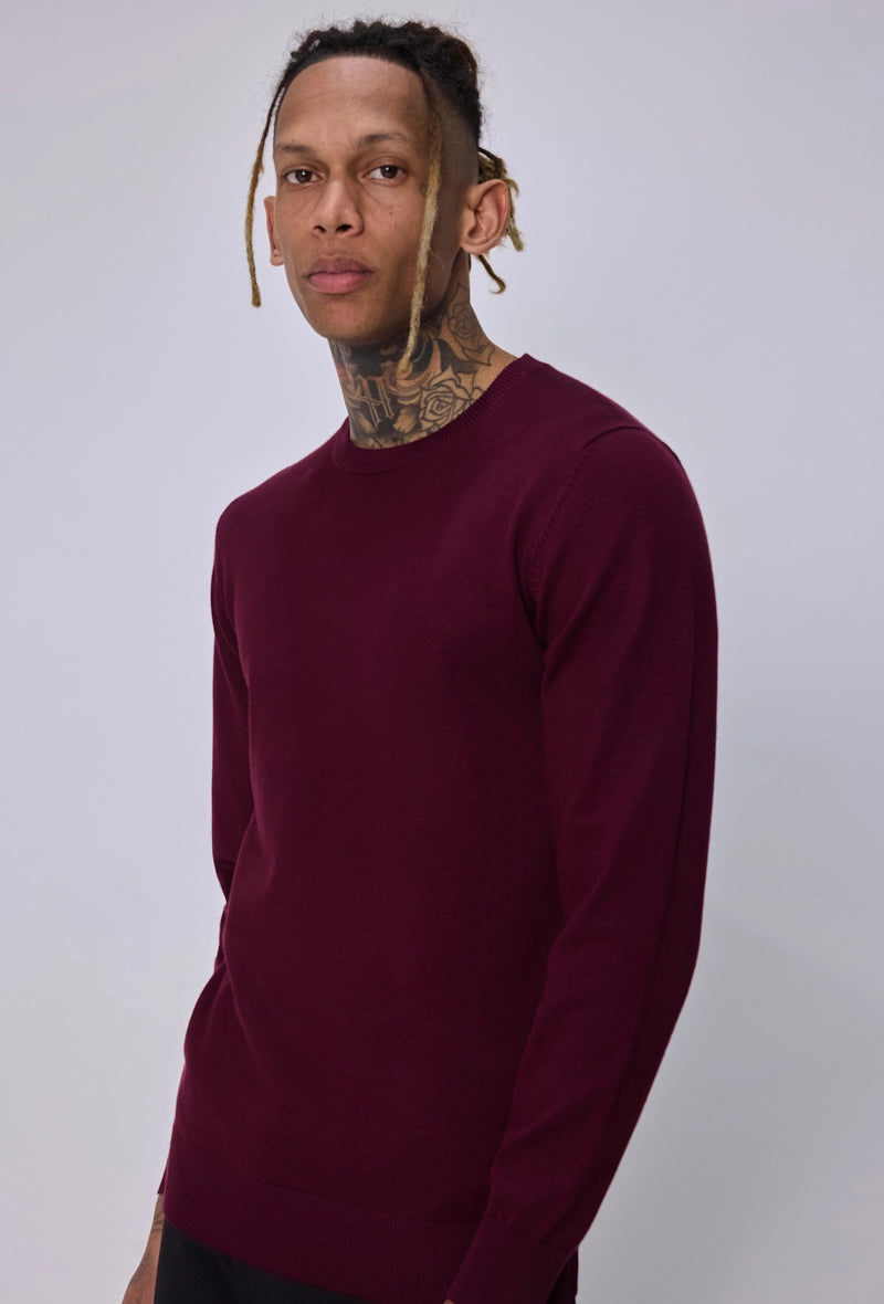 Plain round neck sweater