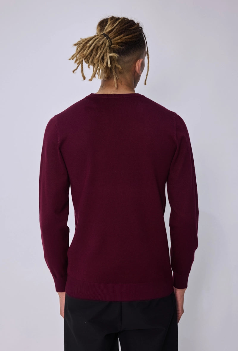 Plain round neck sweater