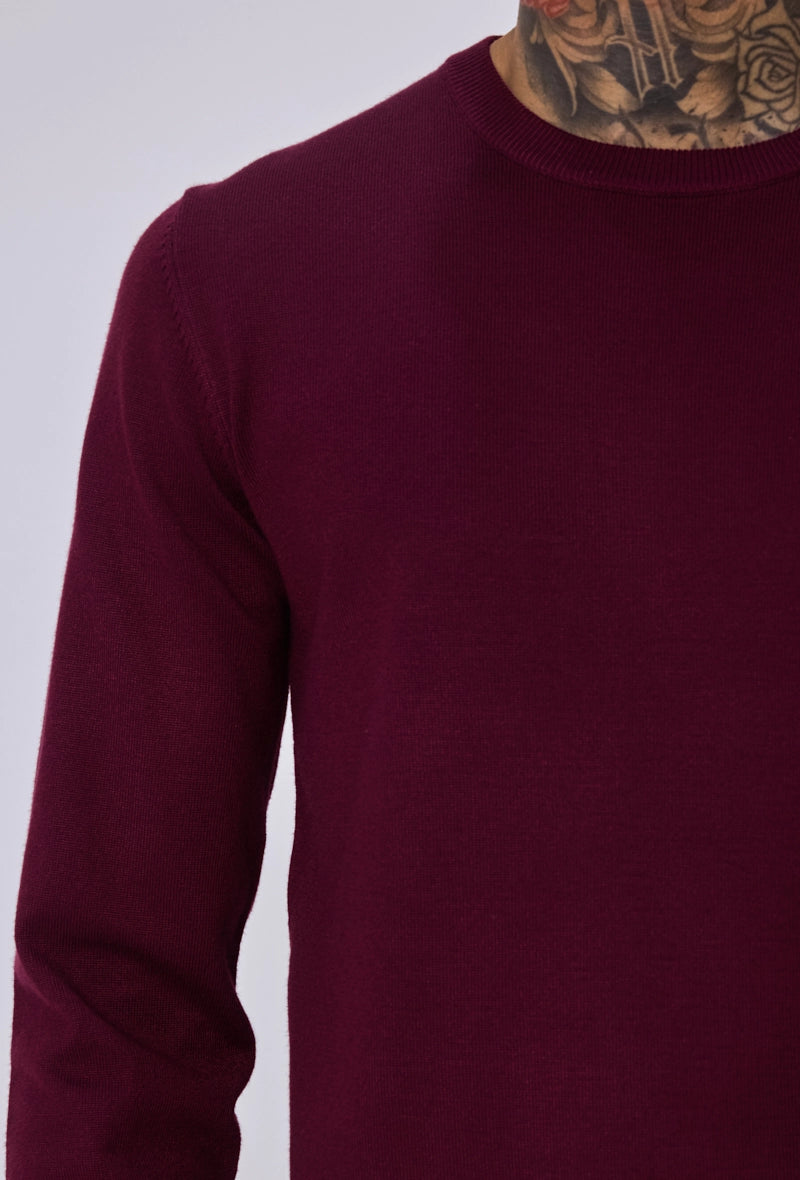 Plain round neck sweater