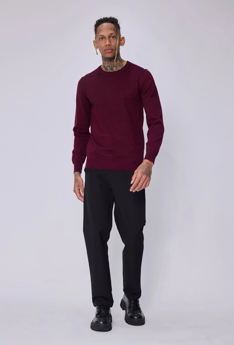 Plain round neck sweater