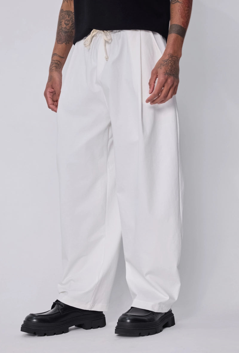 Pantalon large à cordons