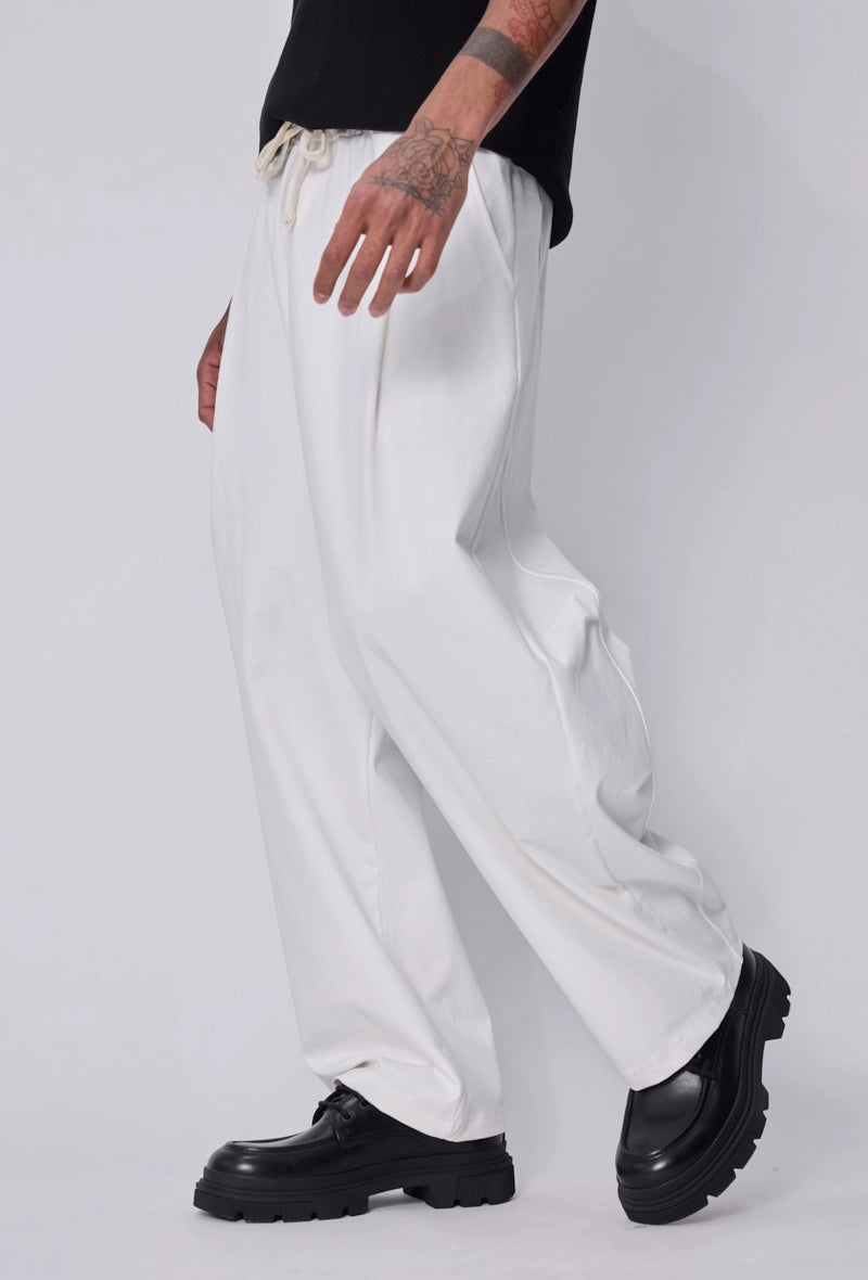 Pantalon large à cordons