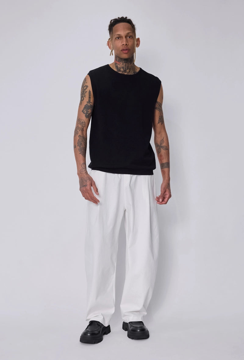 Pantalon large à cordons