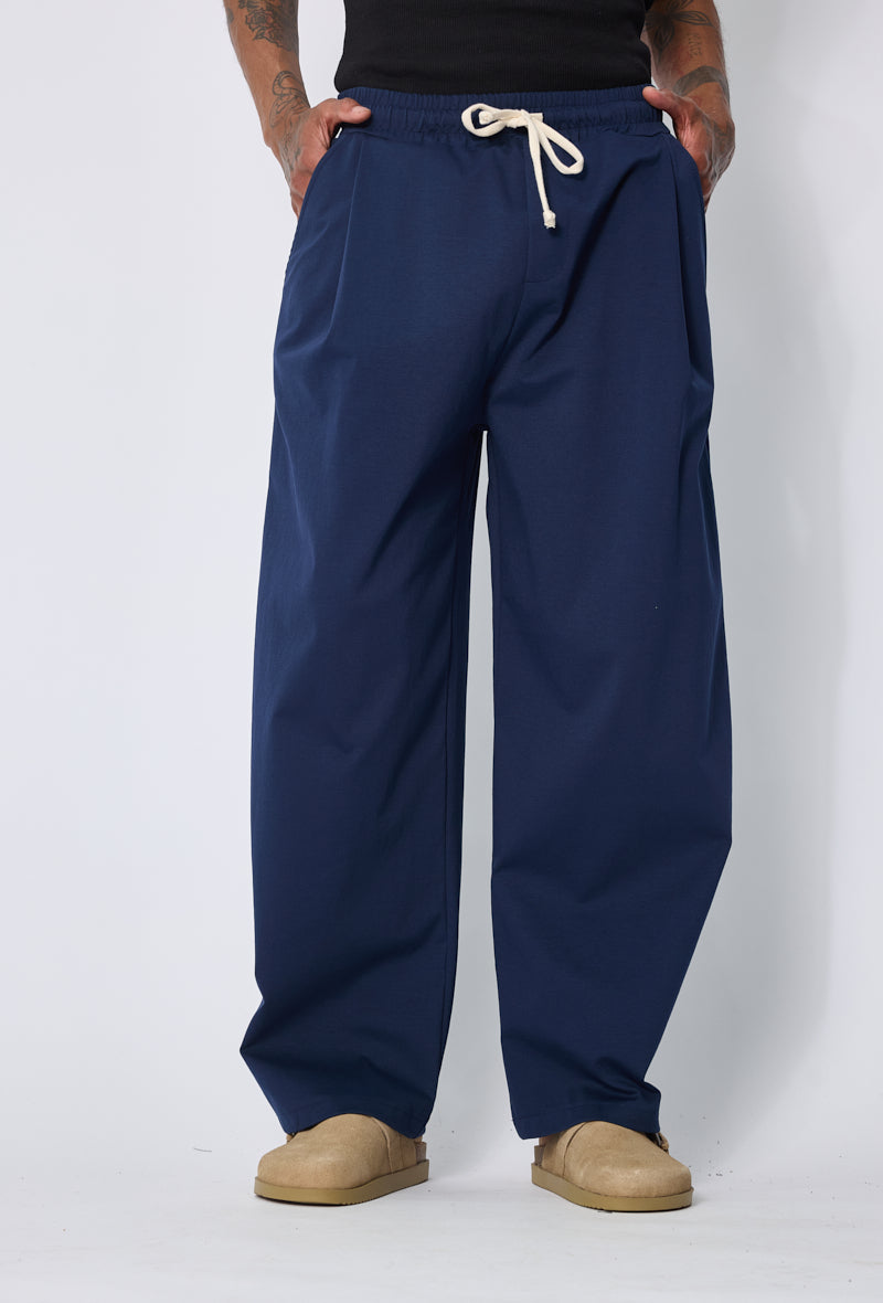 Pantalon large cordon casual