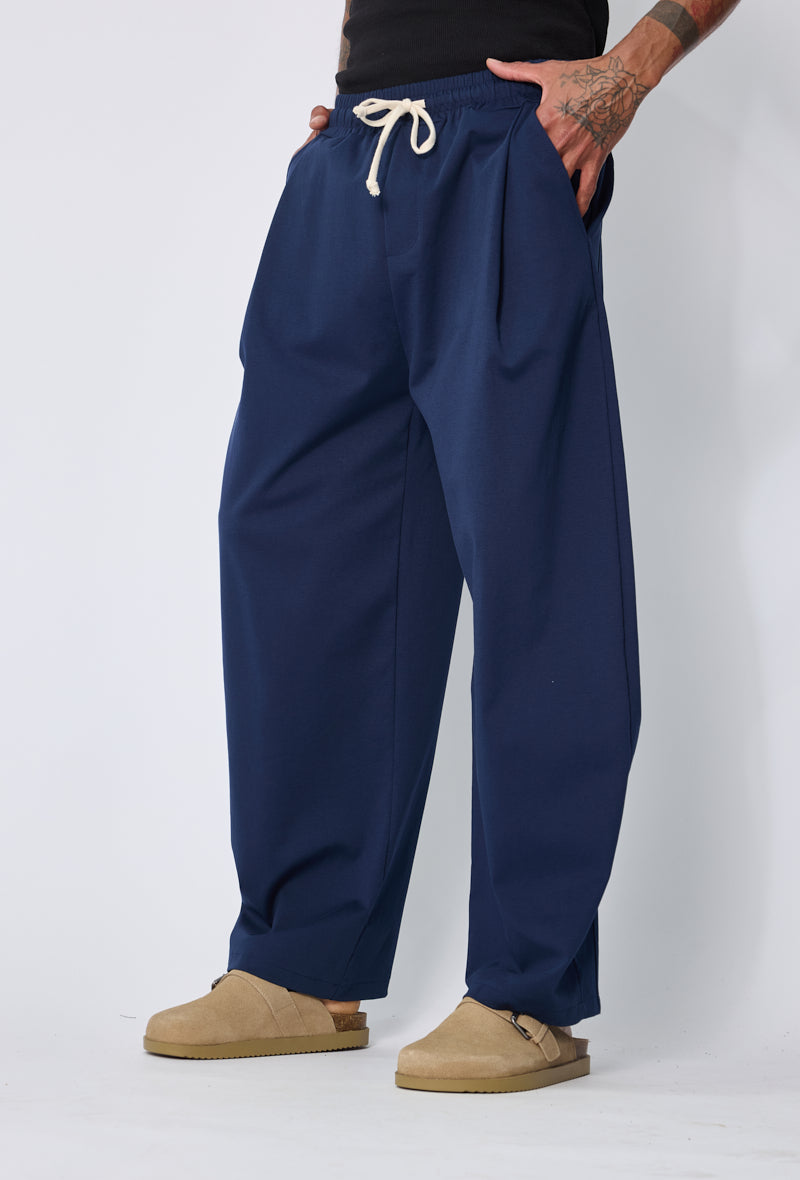 Pantalon large cordon casual
