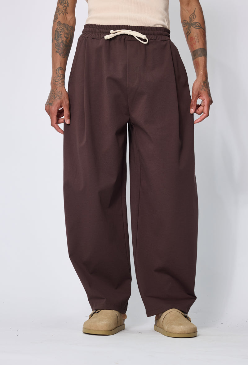 Pantalon large cordon casual
