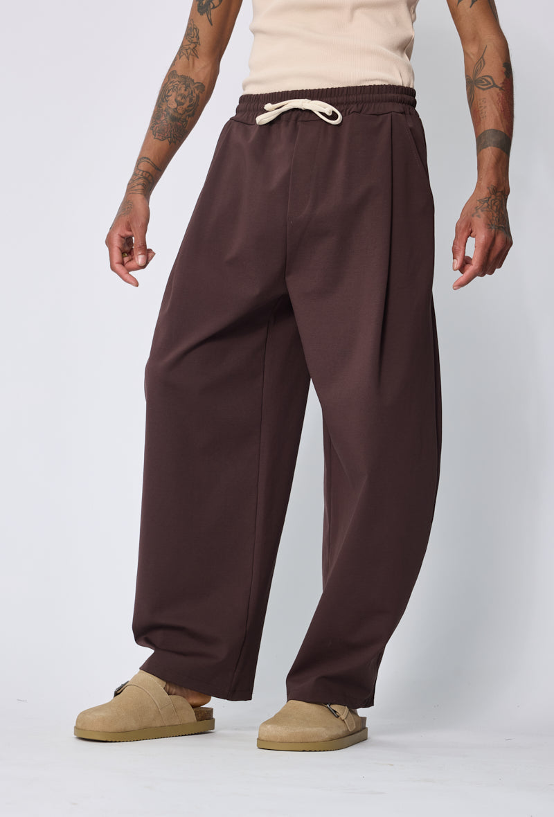 Pantalon large cordon casual