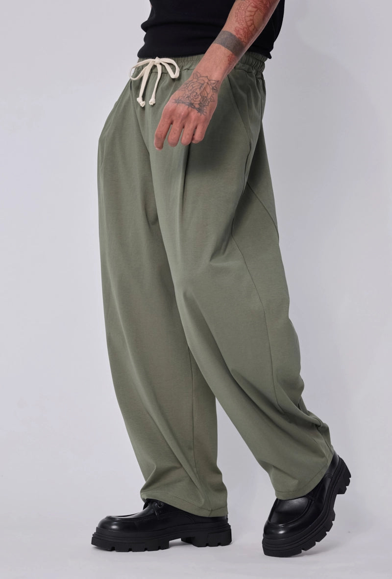 Pantalon large à cordons