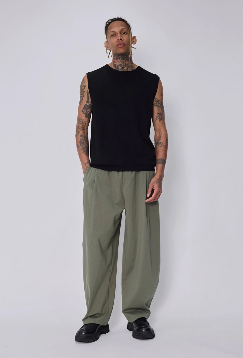 Pantalon large à cordons
