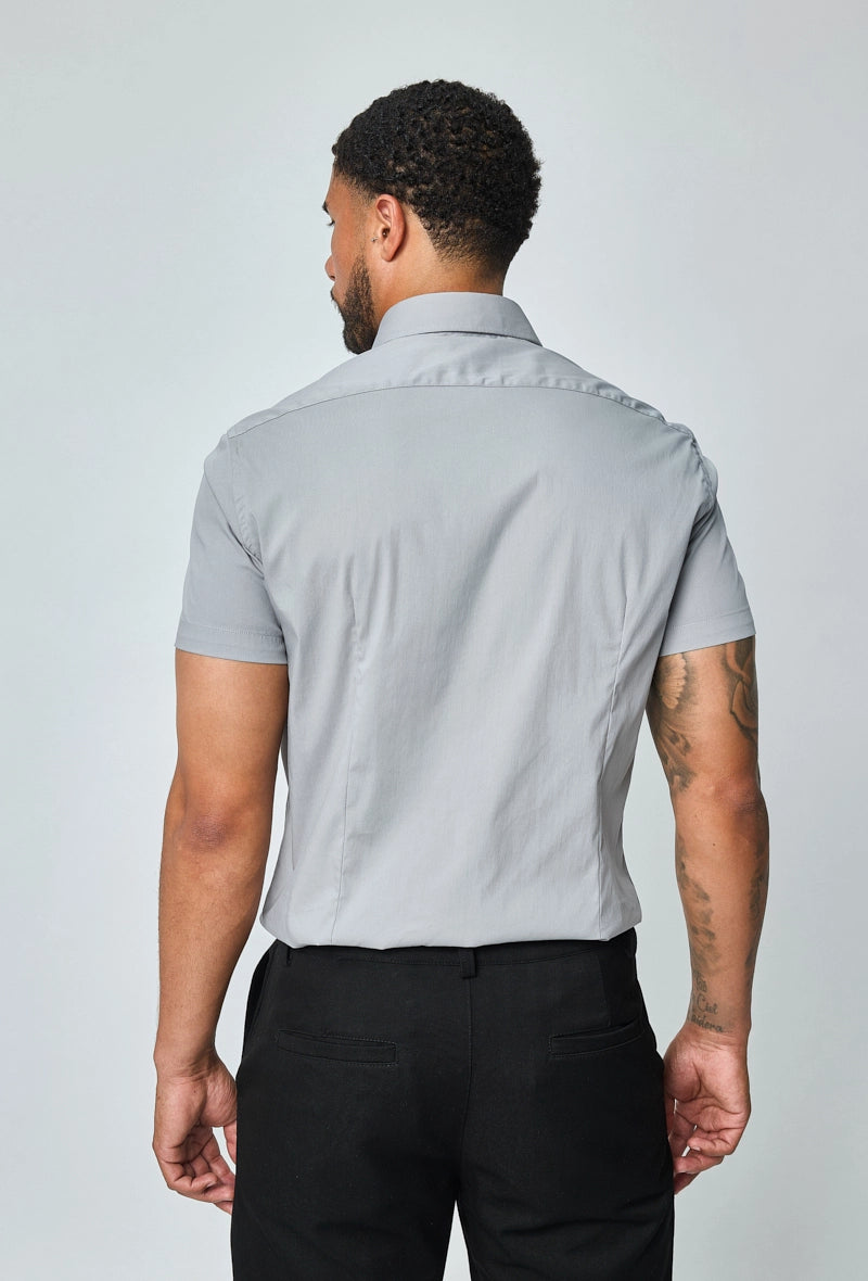 Chemise classique uni à manches courtes