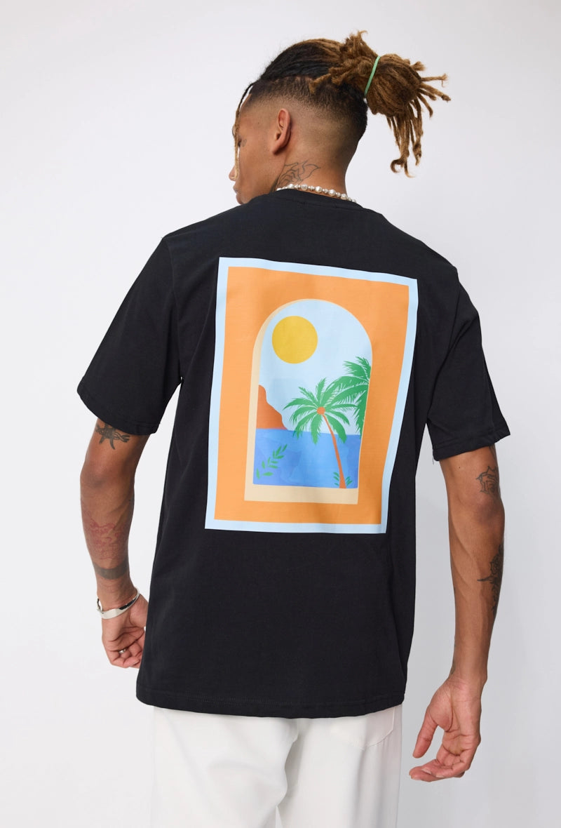 T-shirt à motif recto verso