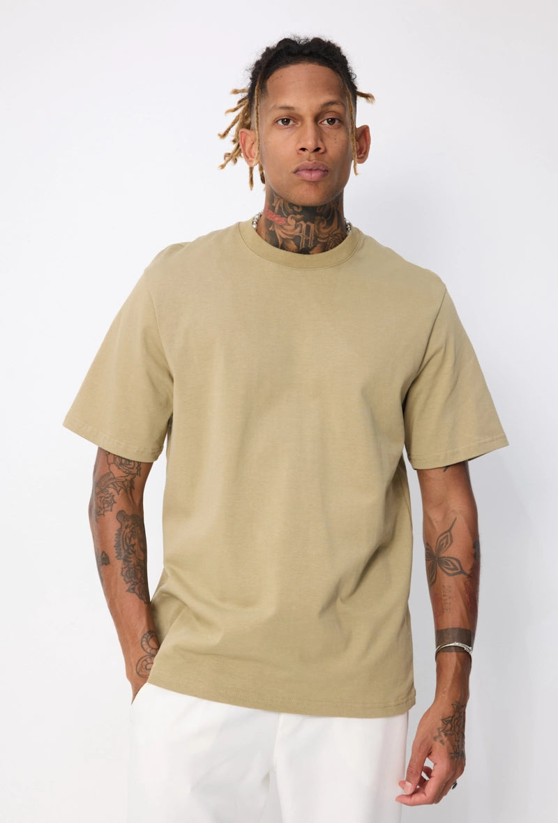 T-shirt uni coupe décontractée