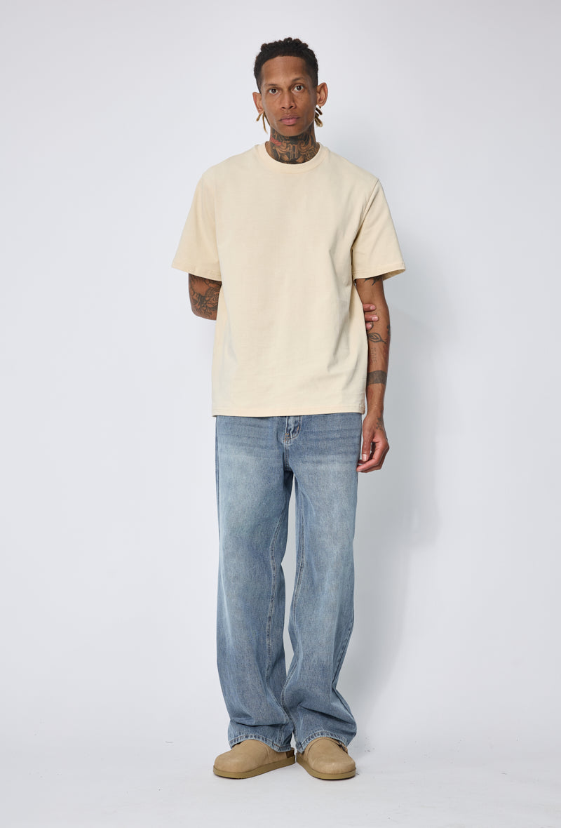 T-shirt col rond oversized