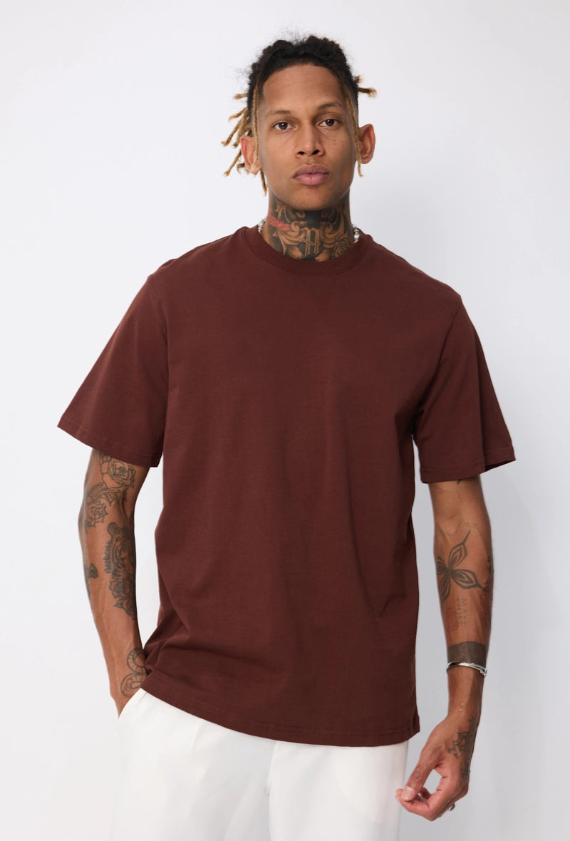 T-shirt uni coupe décontractée
