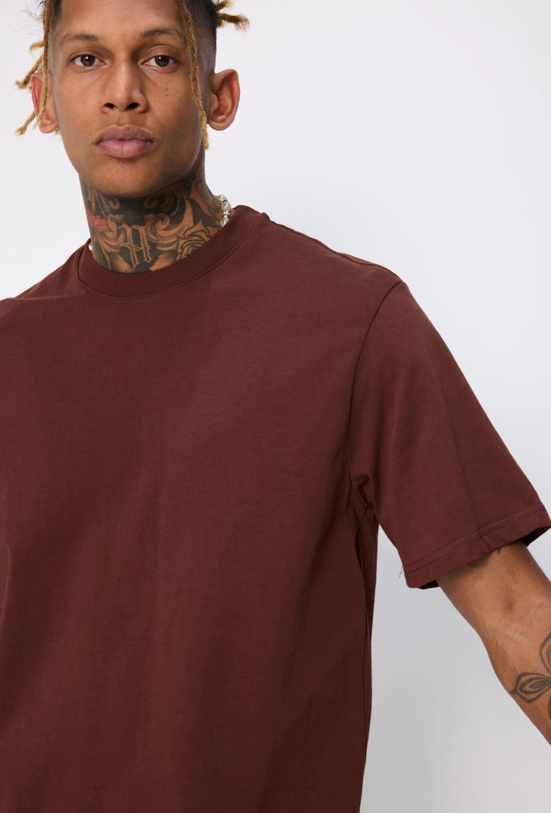T-shirt uni coupe décontractée
