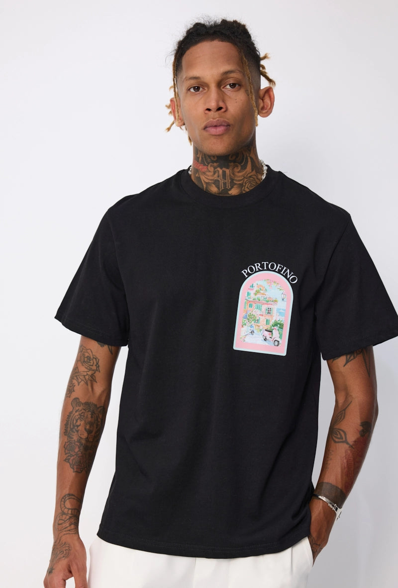 T-shirt à motif recto verso