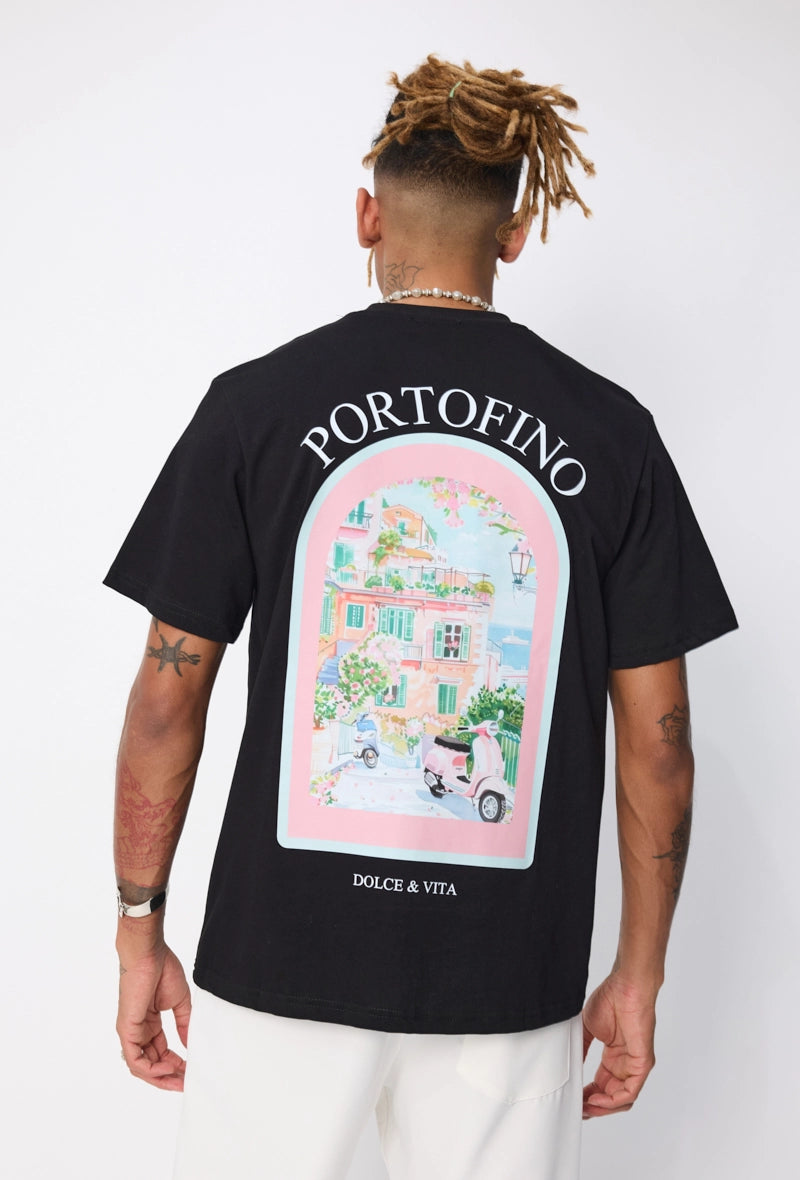 T-shirt à motif recto verso