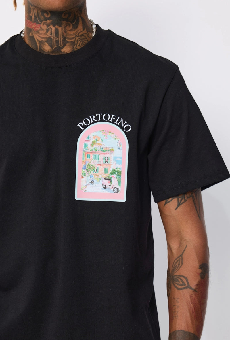 T-shirt à motif recto verso