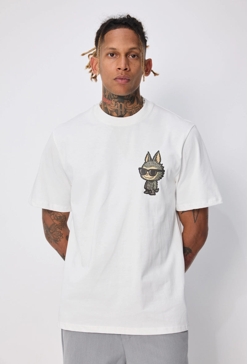 T-shirt à motif recto verso