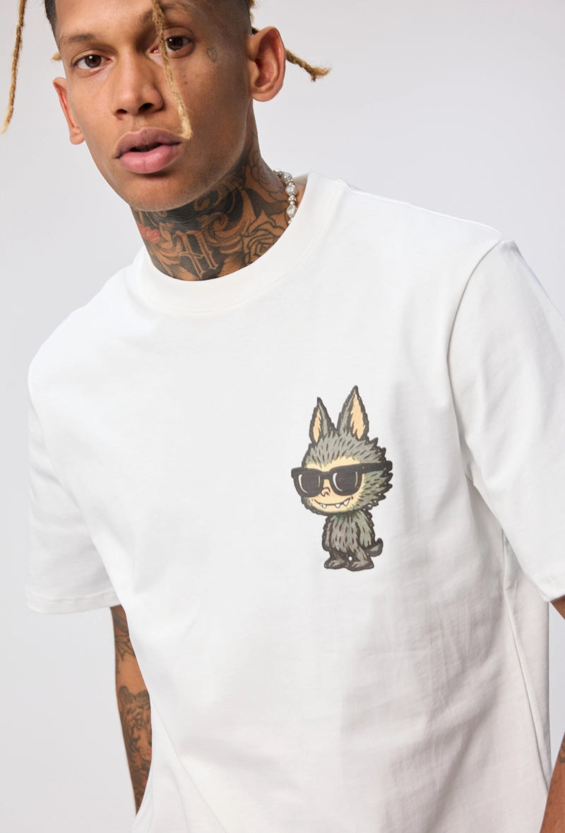 T-shirt à motif recto verso