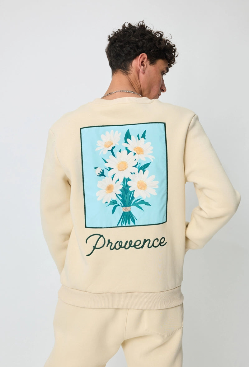 Sweat sans capuche à motif