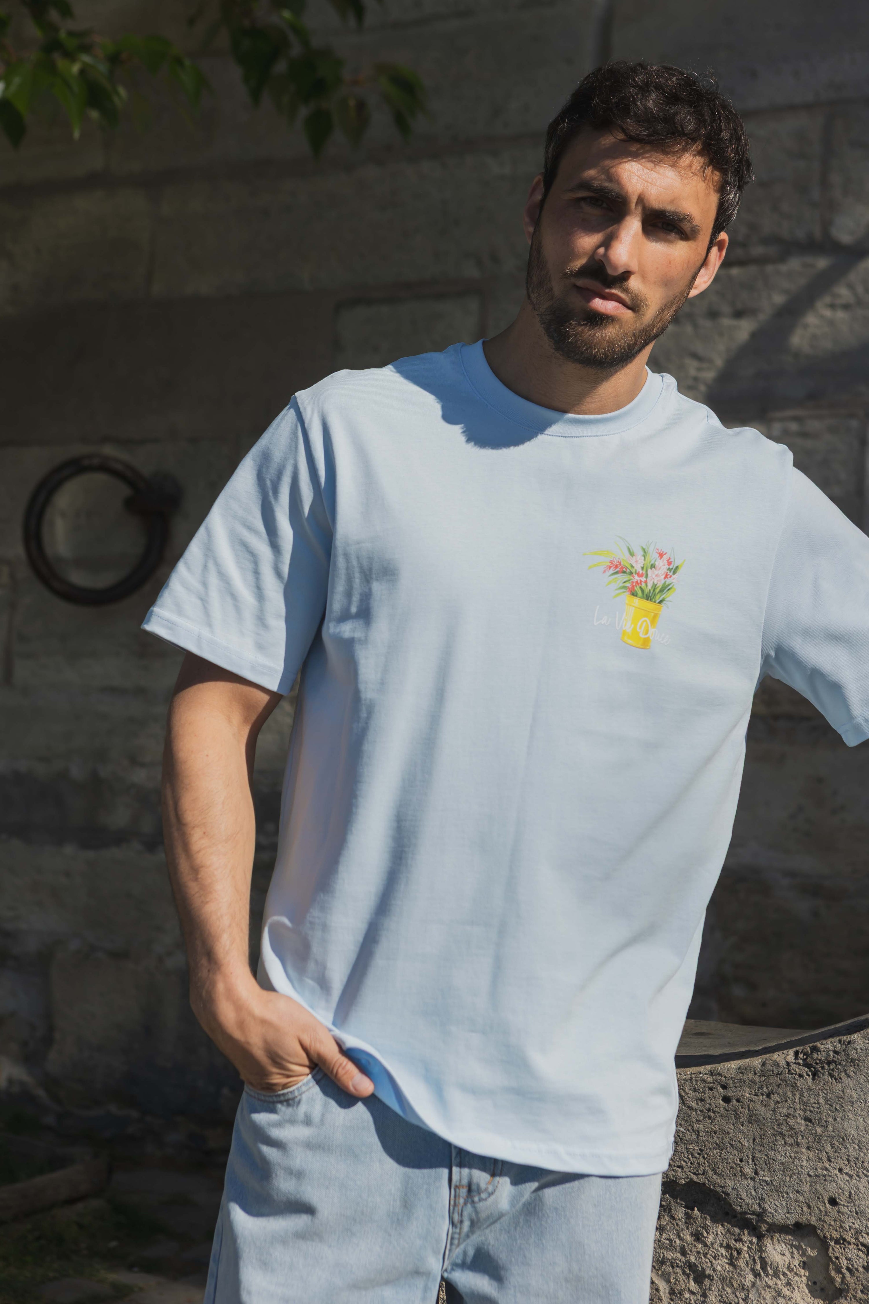 T-shirt graphique floral casual