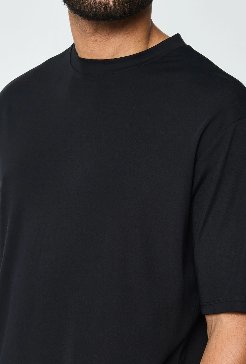 T-shirt uni à manches courtes