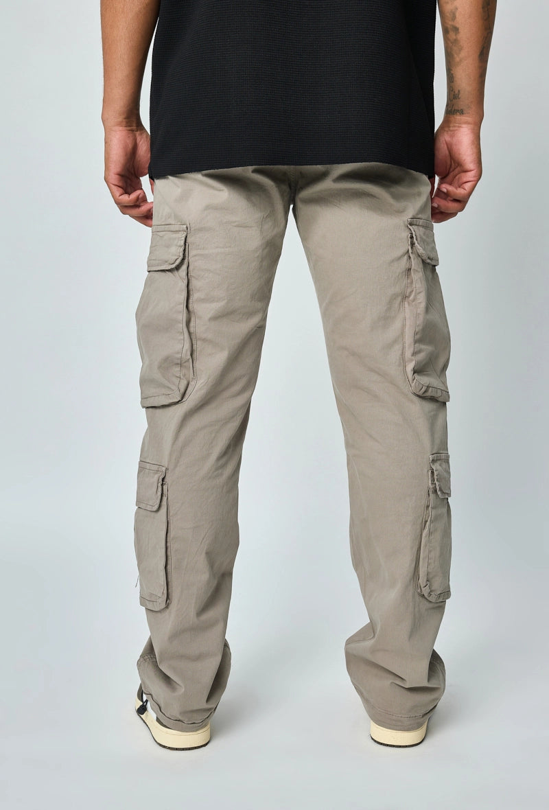 Pantalon cargo large uni