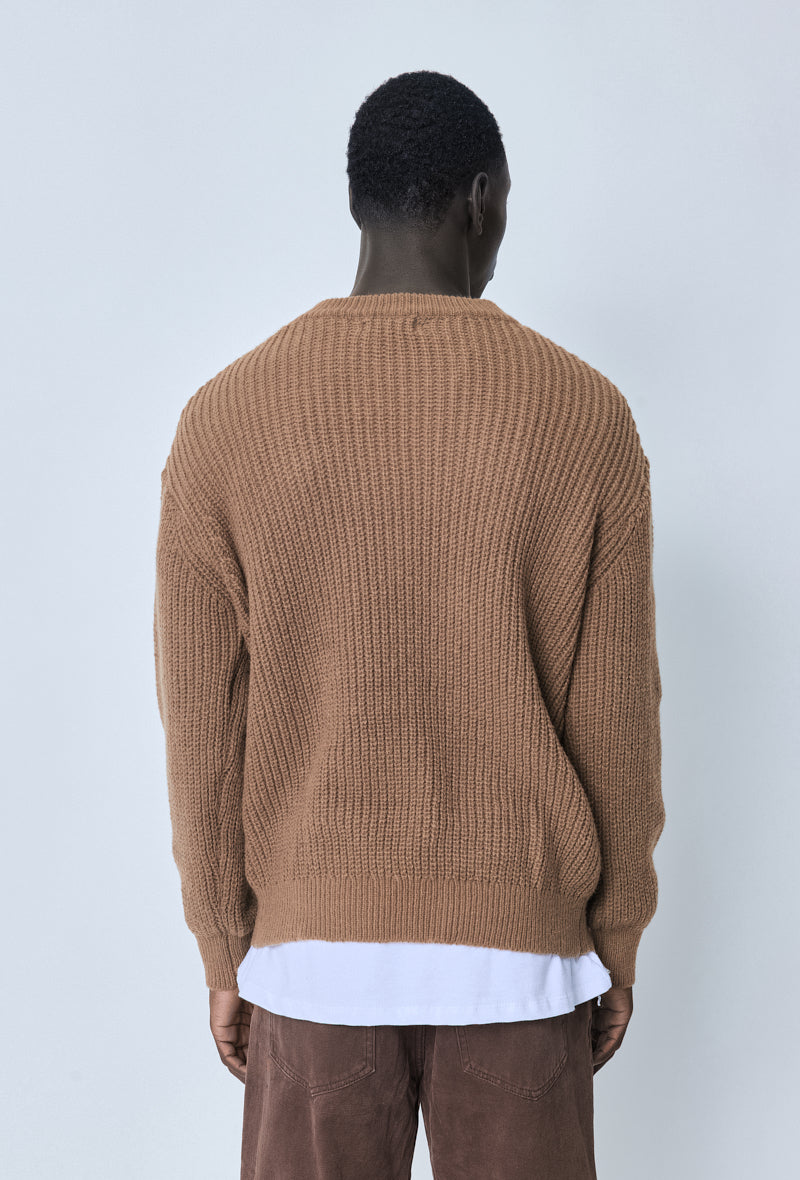 Pull maille épaisse cotelée - Frilivin