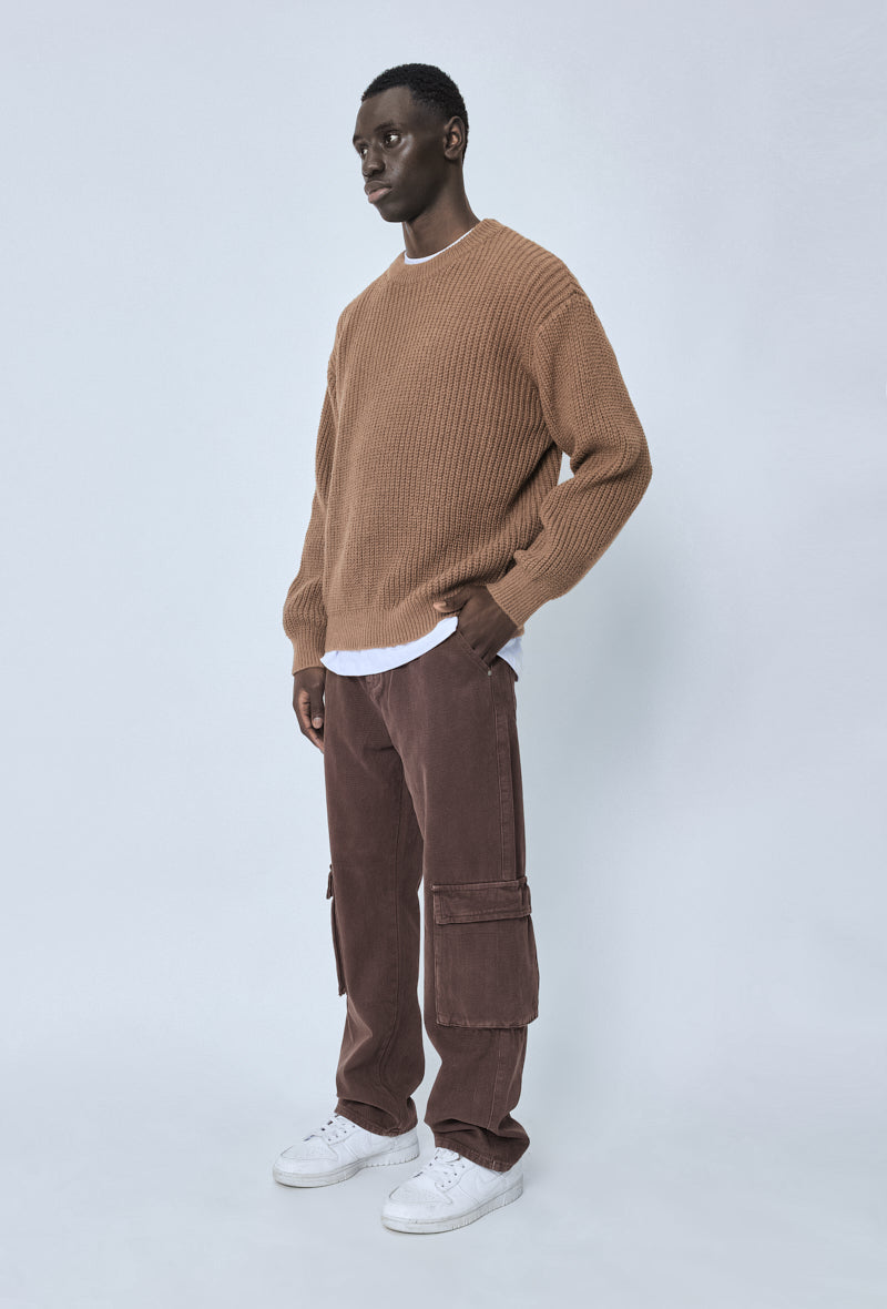 Pull maille épaisse cotelée - Frilivin