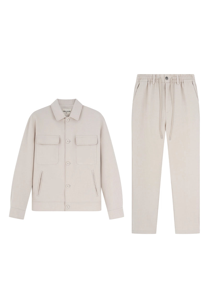 Ensemble pantalon uni