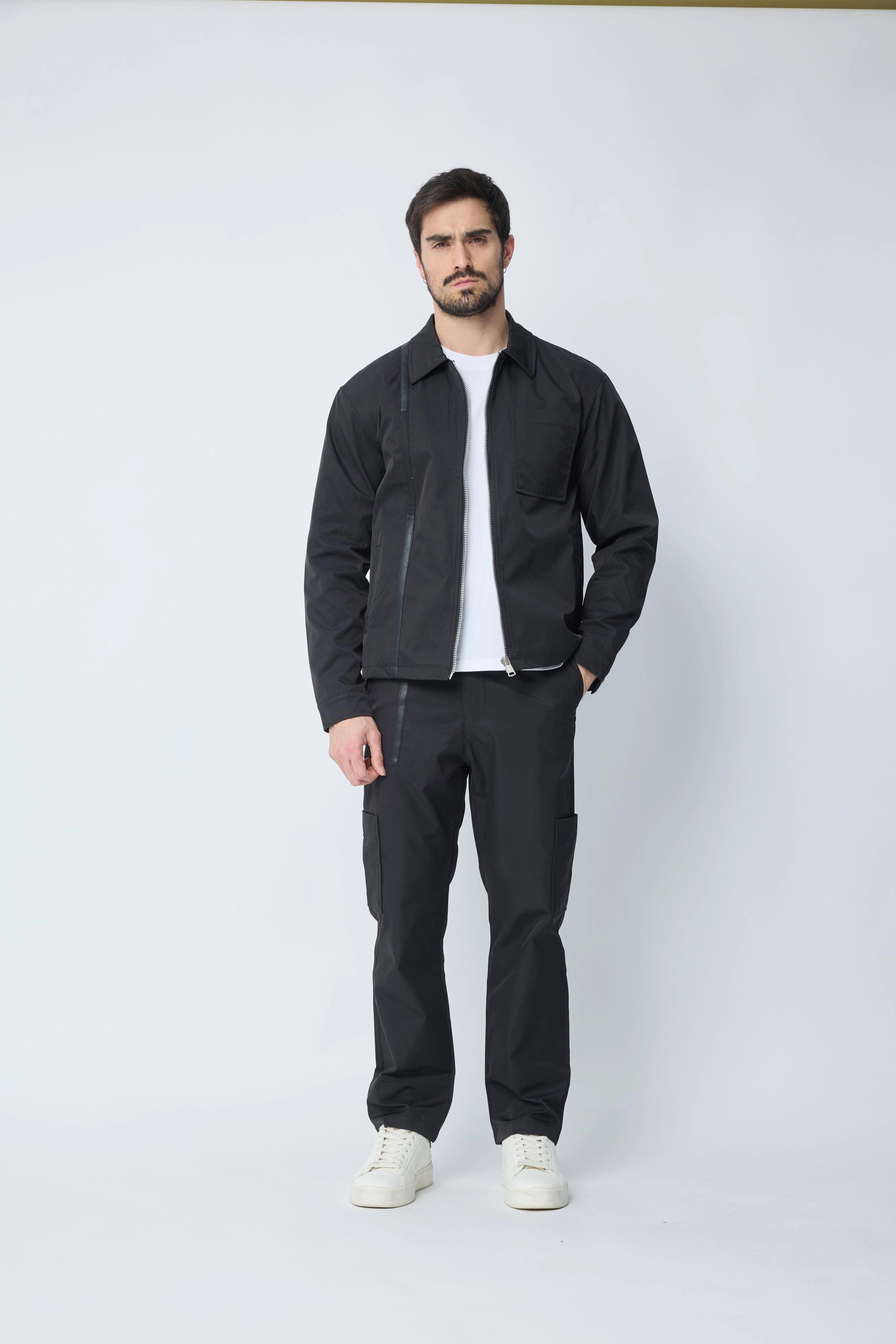 Ensemble veste et pantalon à poche uni