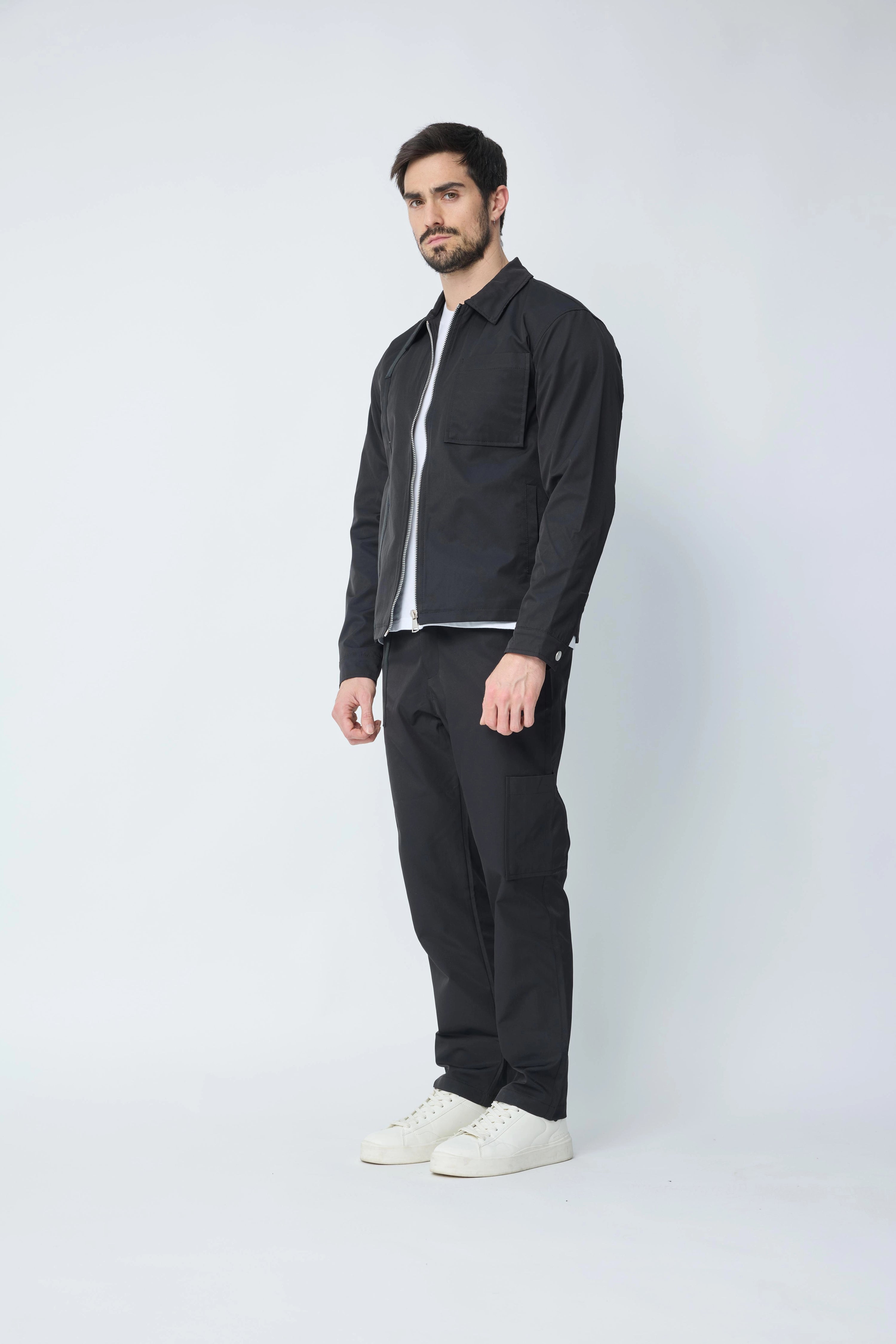 Ensemble veste et pantalon à poche uni