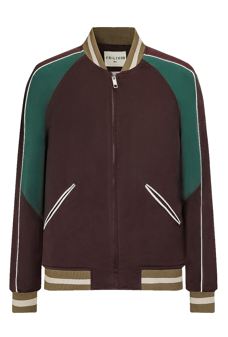 Two-tone bomber jacket