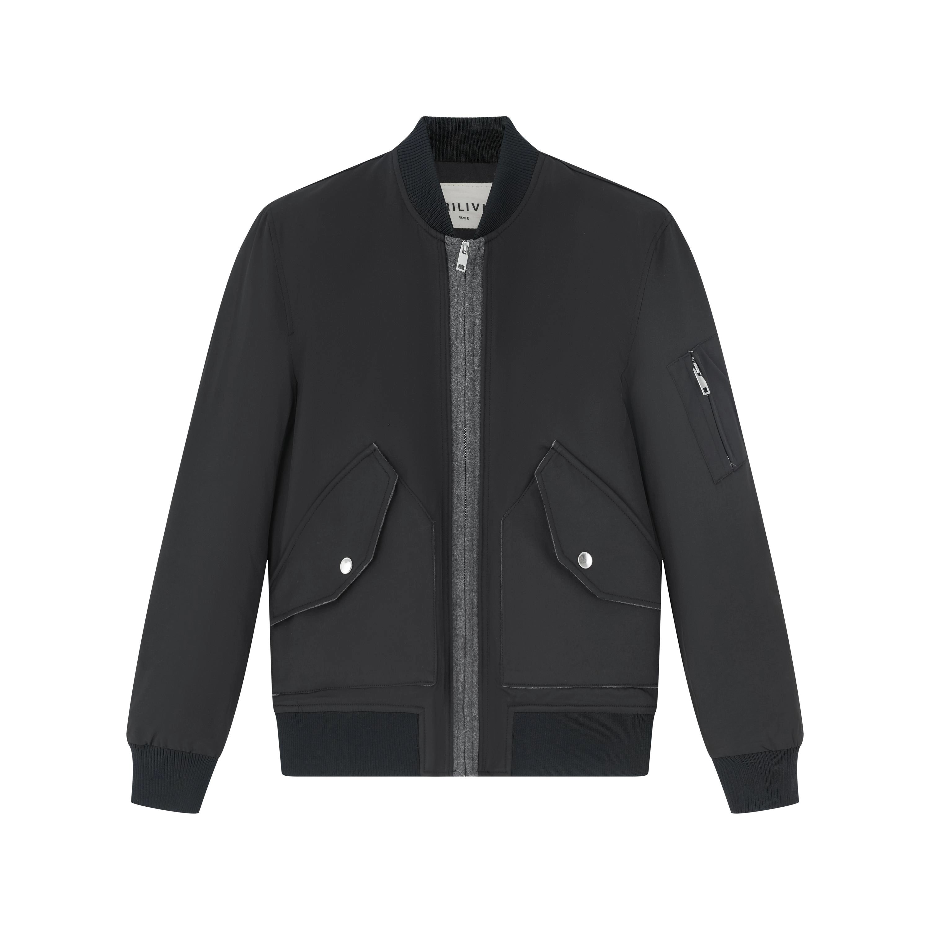 Veste style bombers à grandes poches latéral