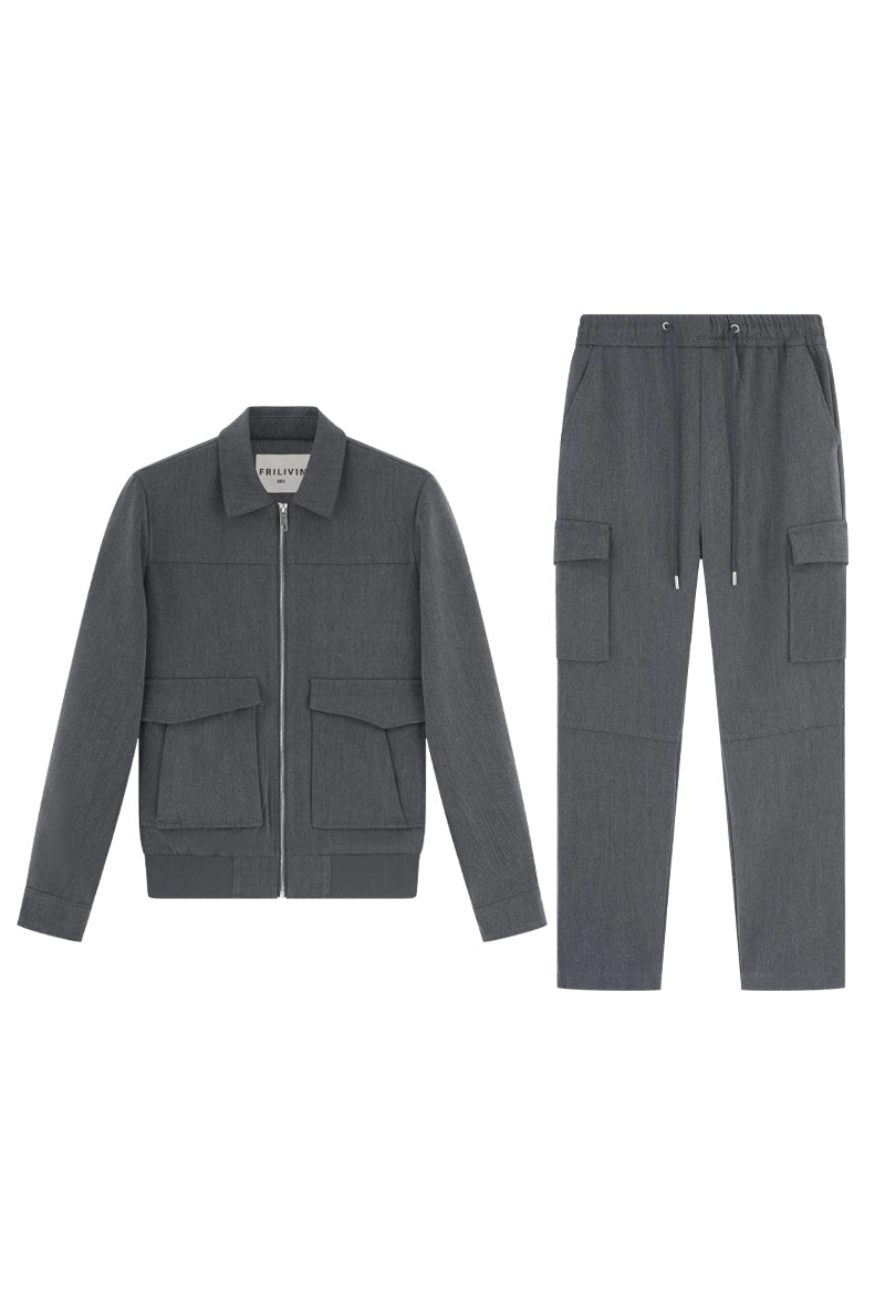 Ensemble veste et pantalon à poches