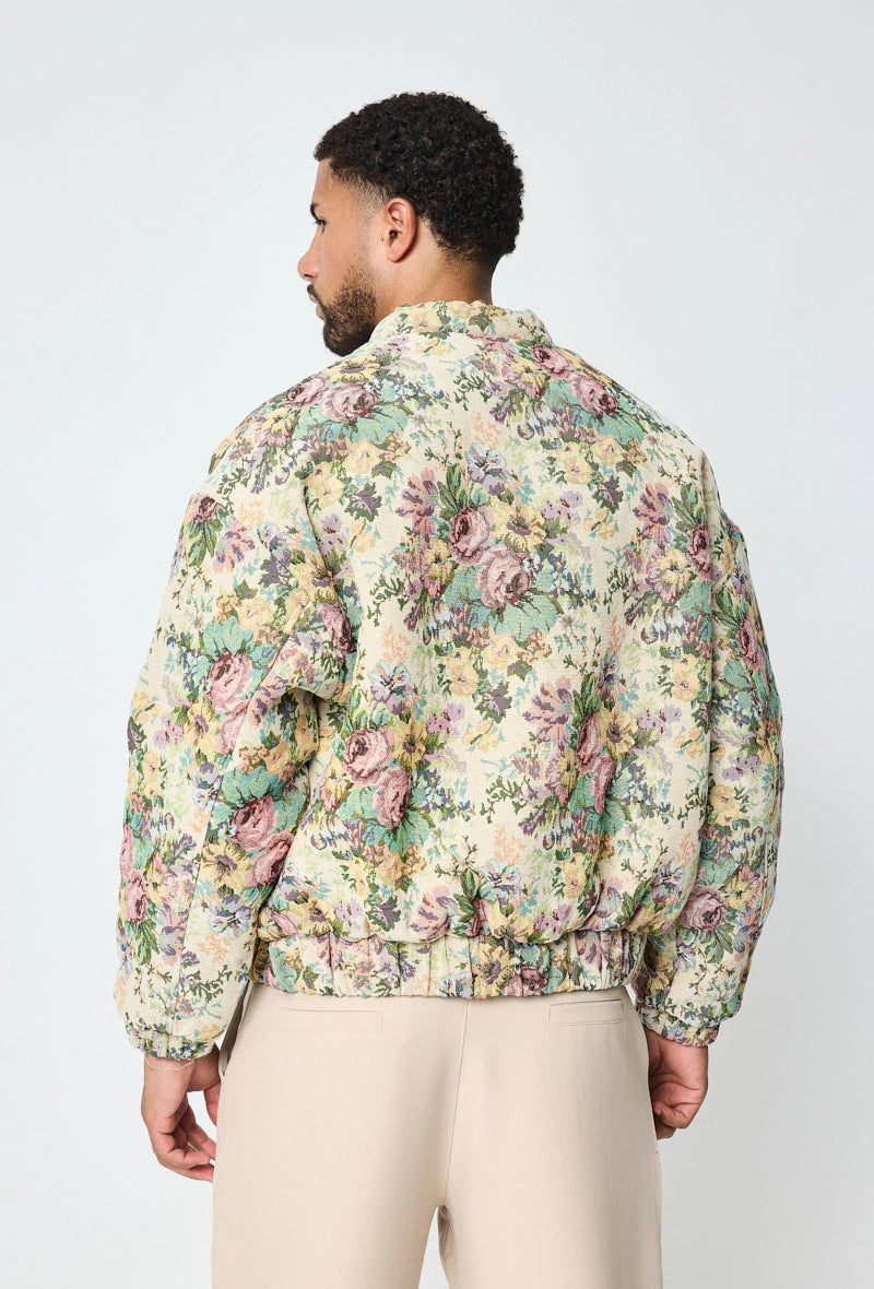 Veste bombers fleurie