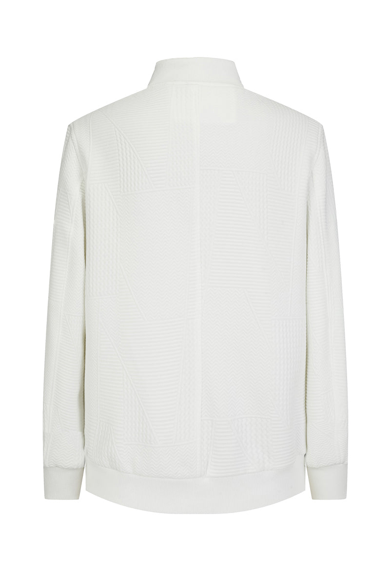 Veste teddy uni motifs géométriques