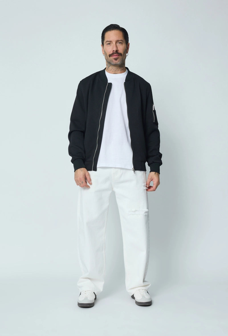 Veste teddy uni motifs géométriques