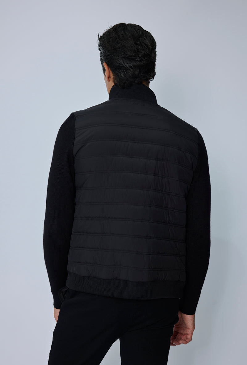 Veste hybrid matelassée zippée
