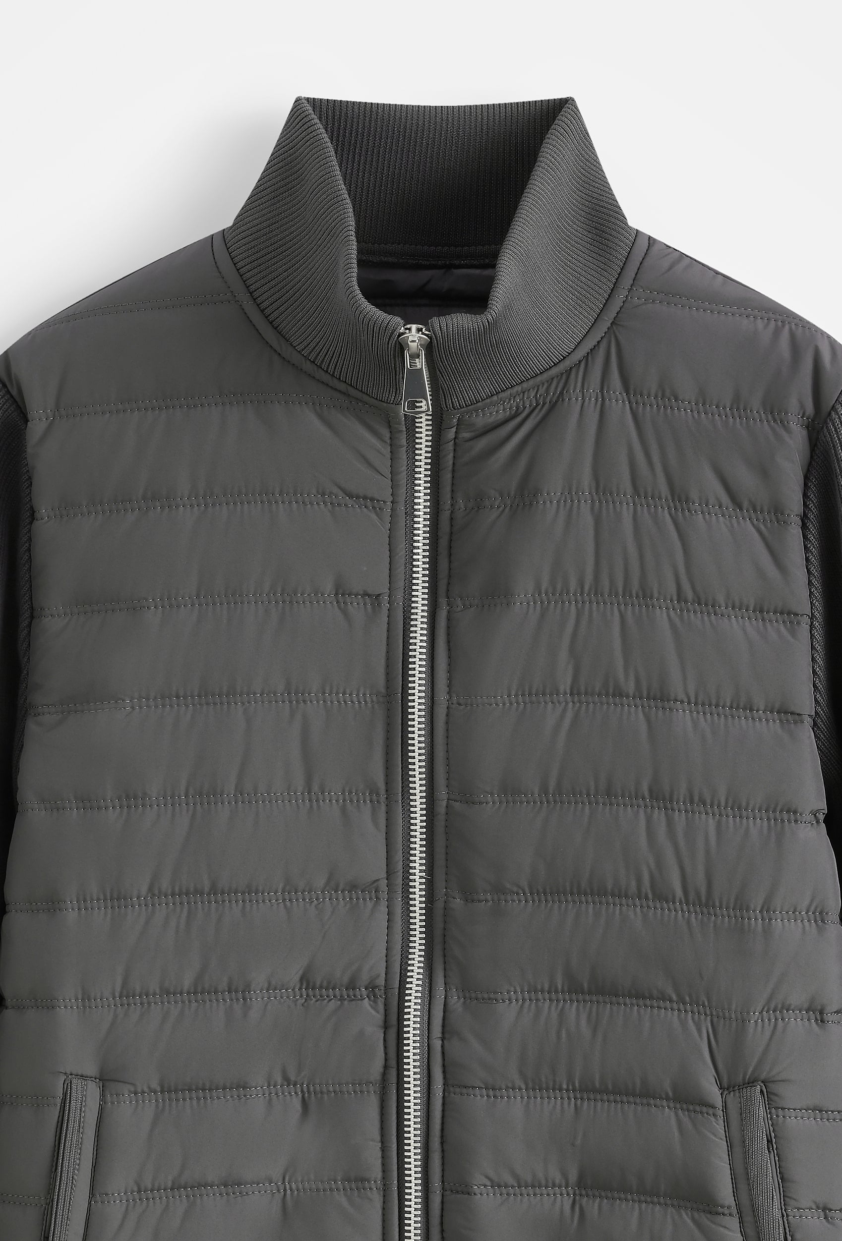 Veste hybrid matelassée zippée
