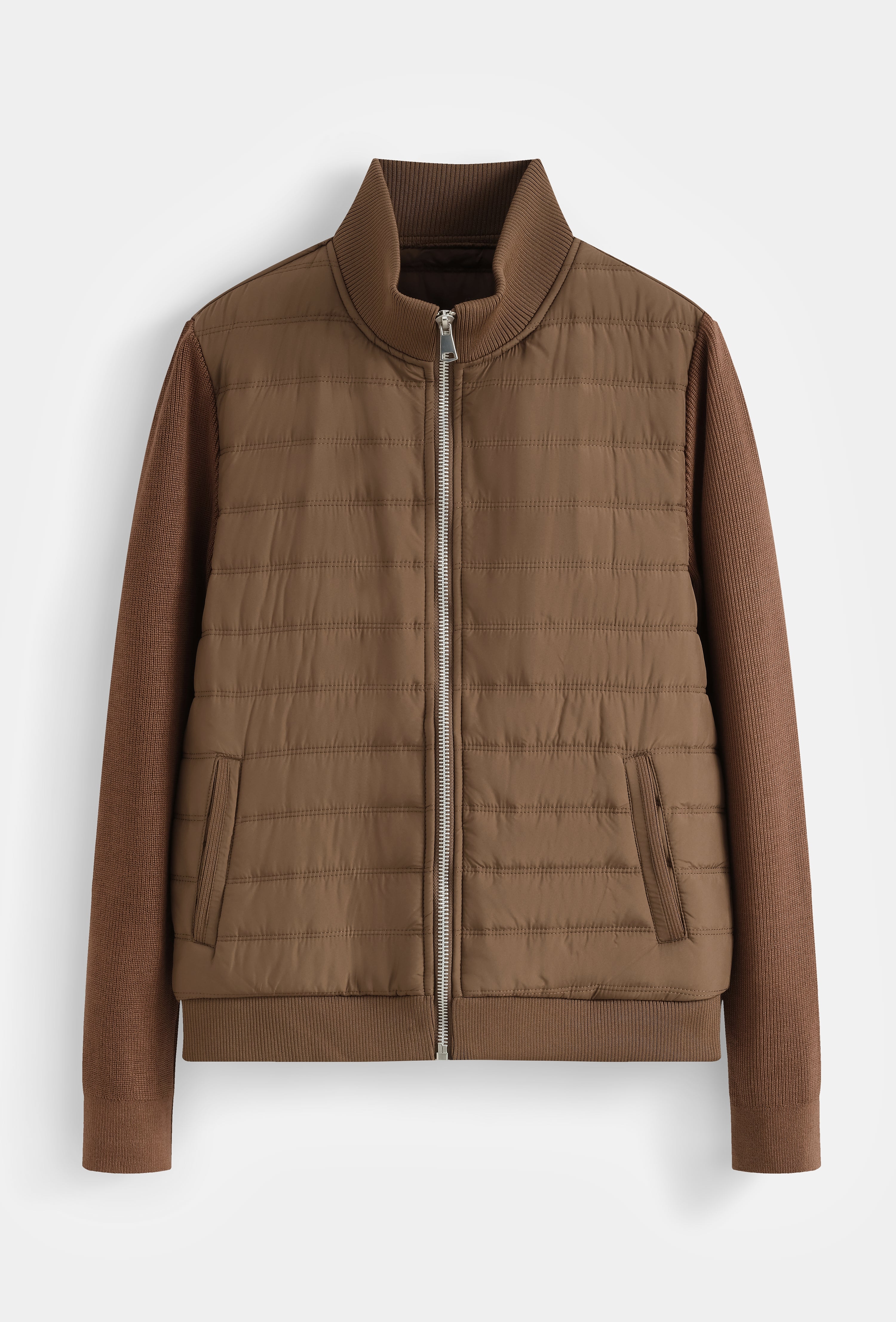 Veste hybrid matelassée zippée