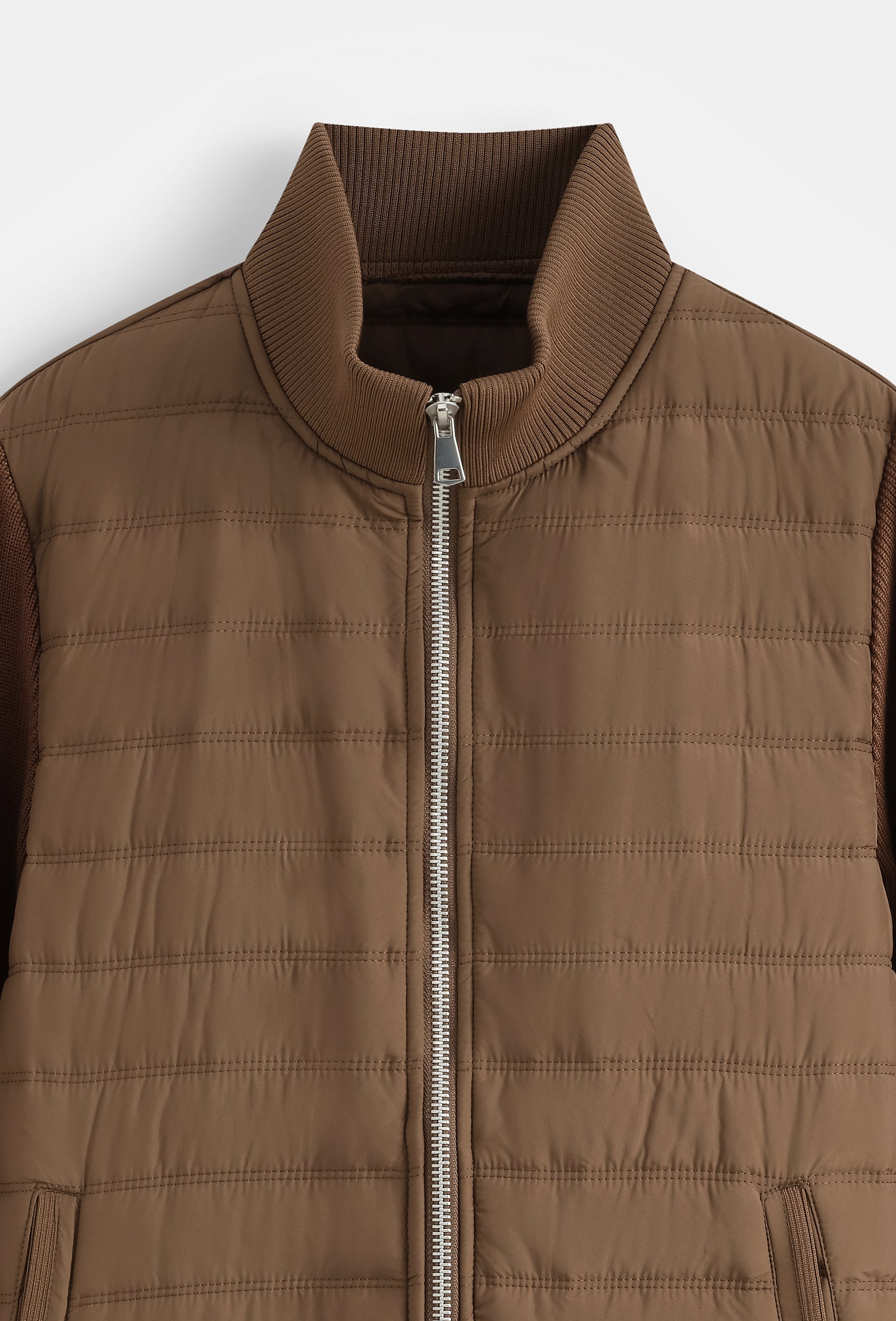 Veste hybrid matelassée zippée