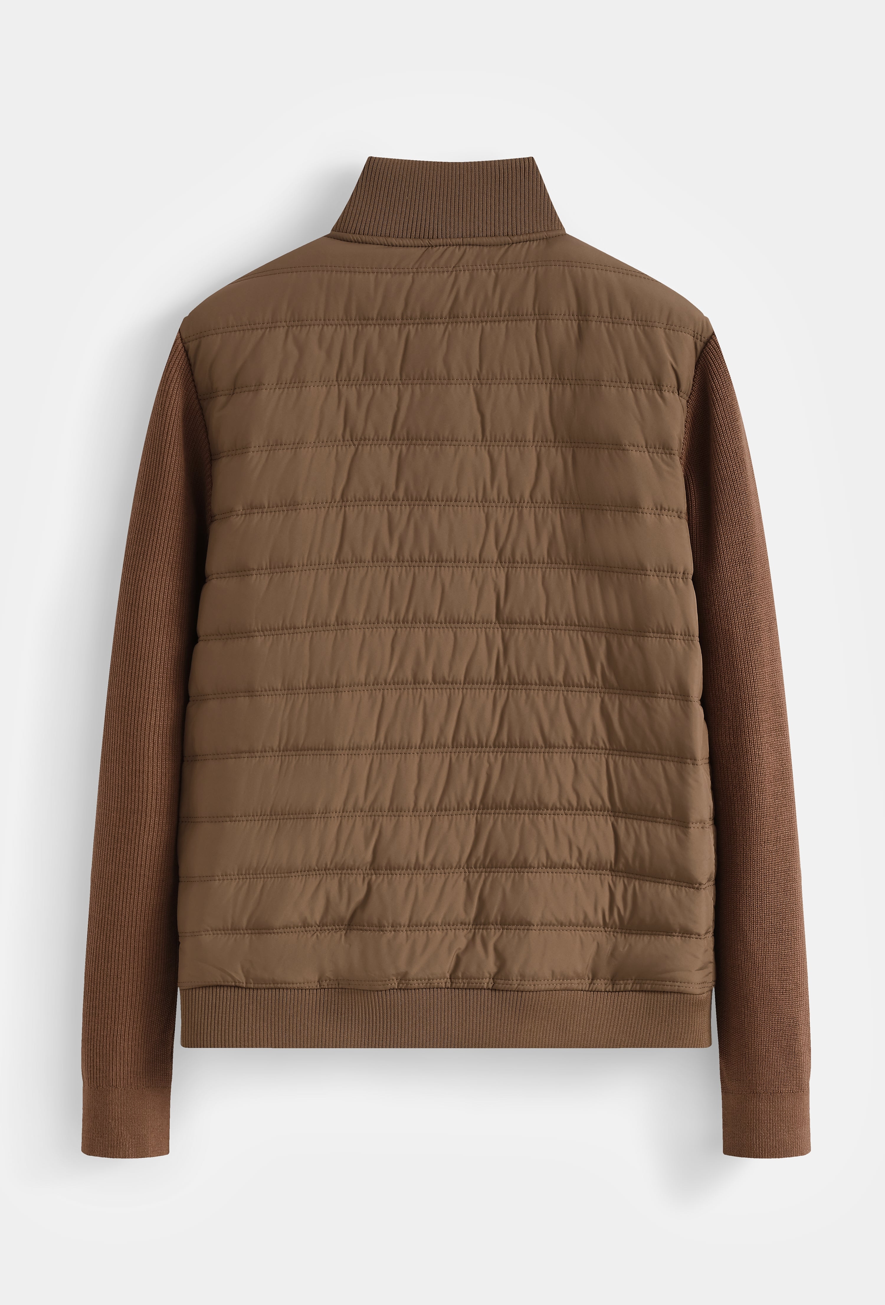 Veste hybrid matelassée zippée