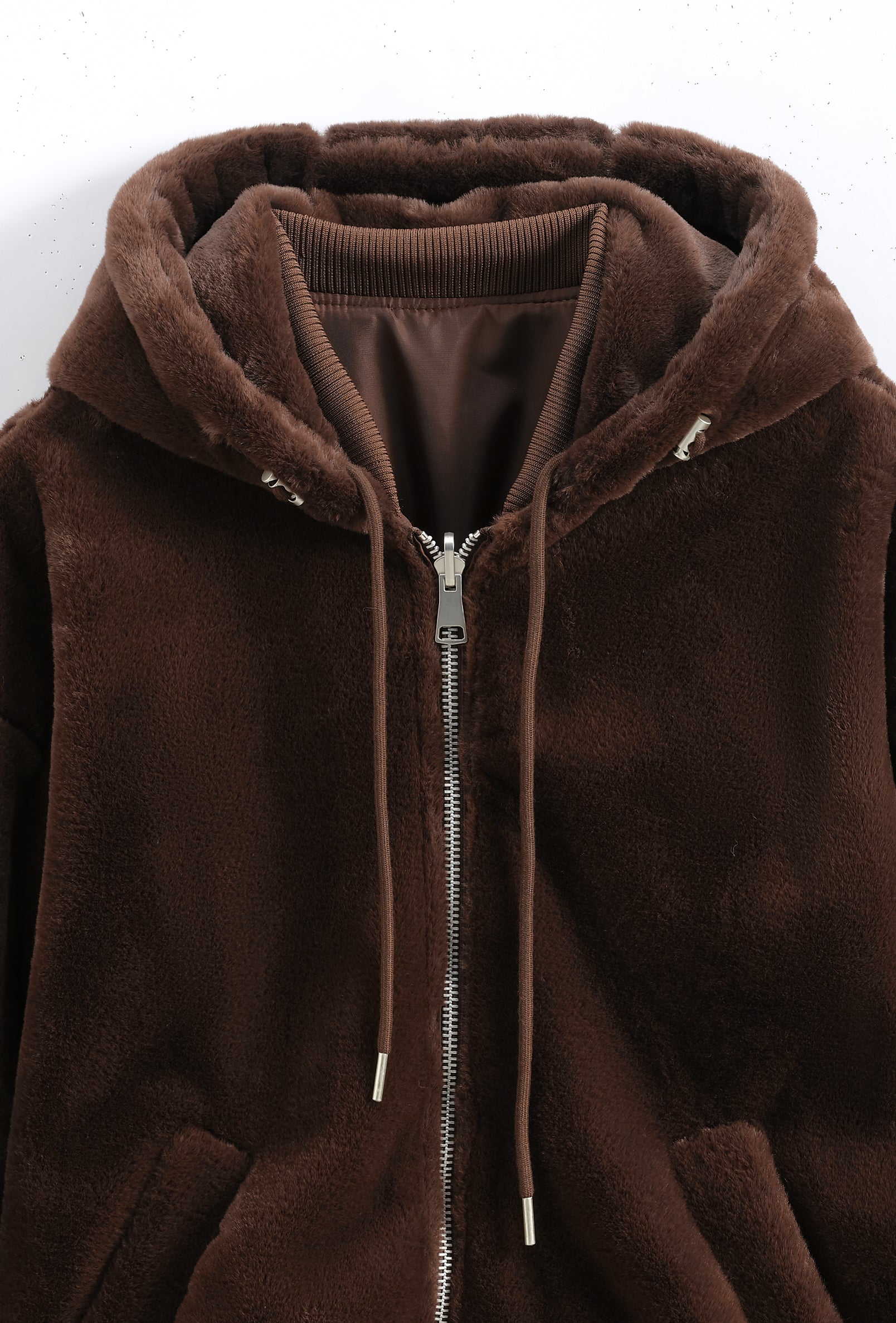 Veste capuche zippée hiver