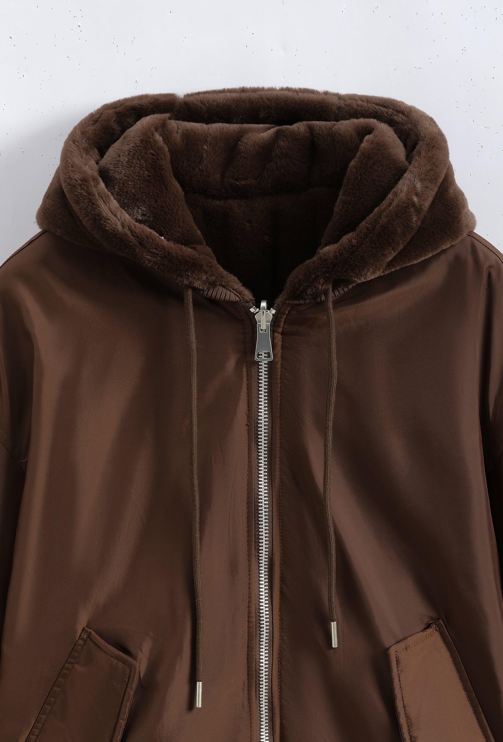 Veste capuche zippée hiver