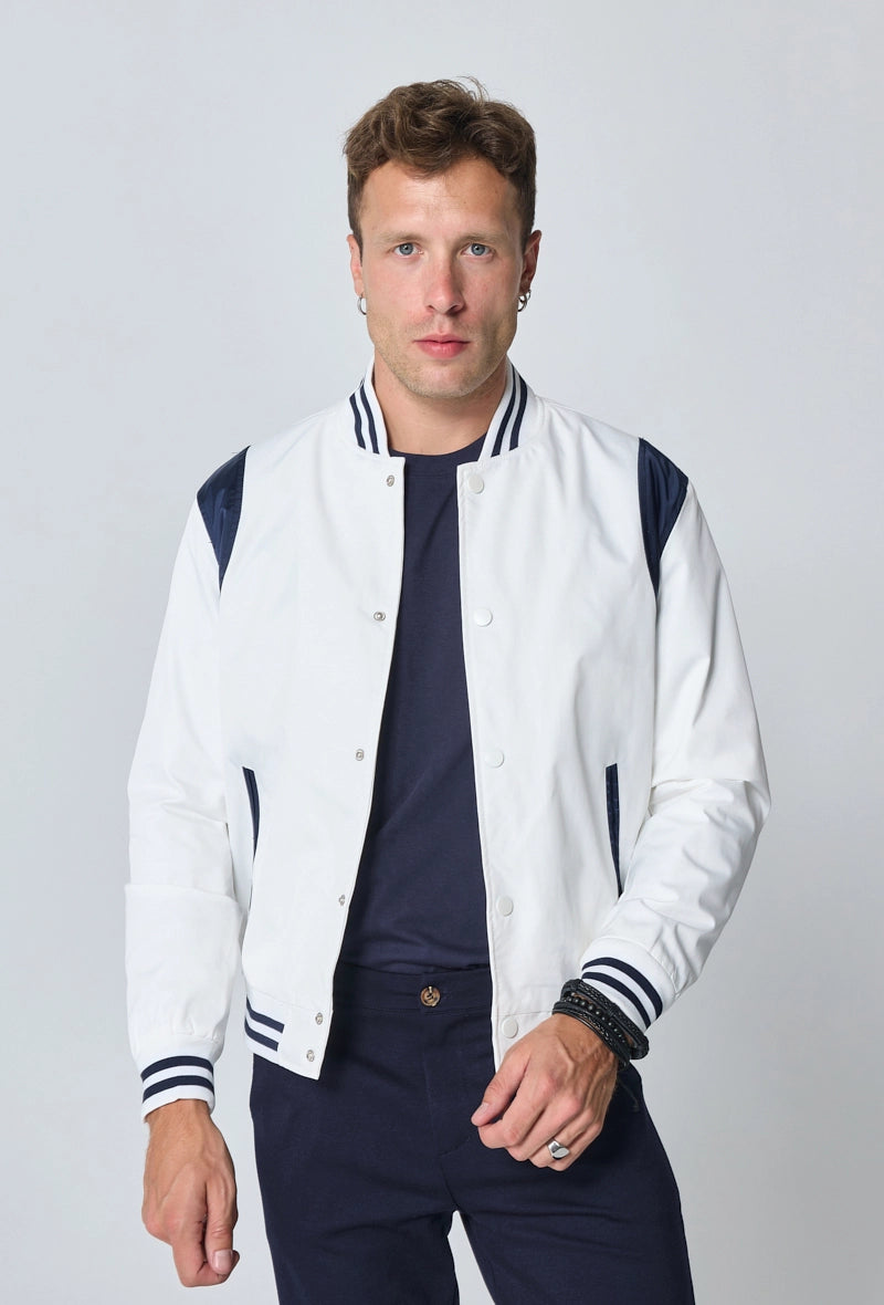Veste style bombers bi couleur