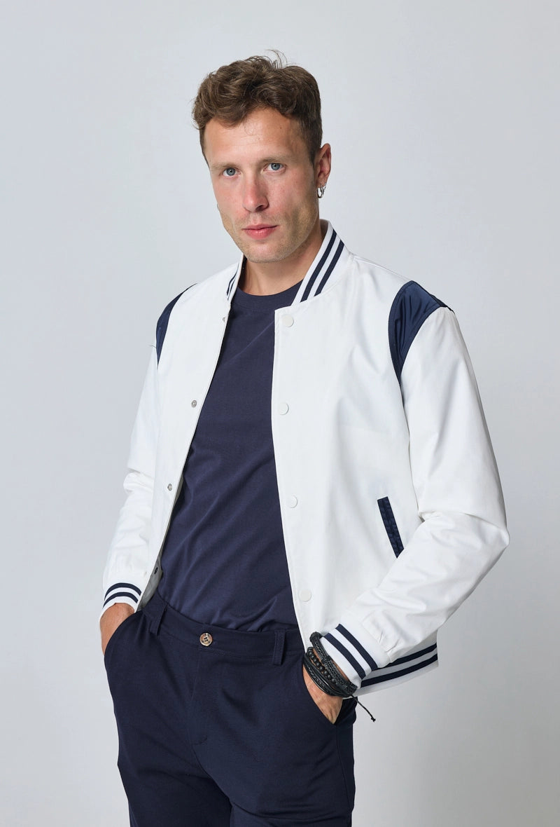 Veste style bombers bi couleur